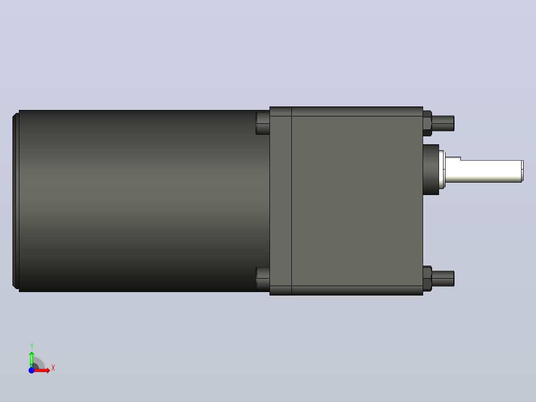 6W 微型减速电机[21K6GN-C]前视图