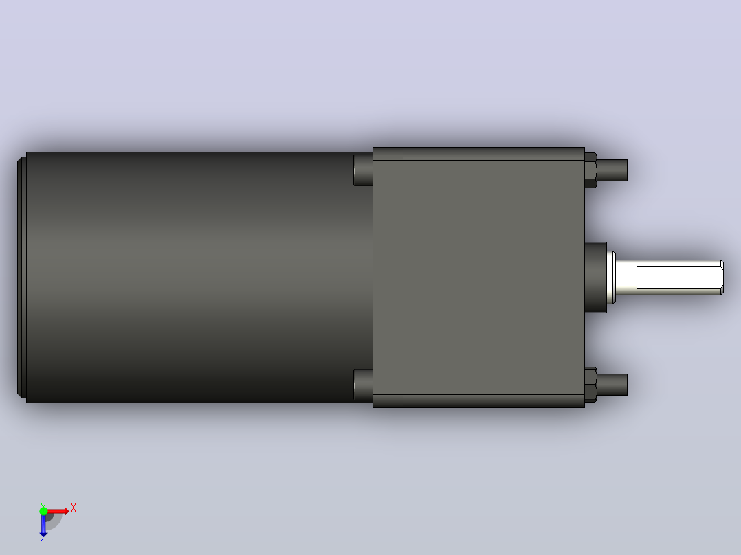 6W 微型减速电机[21K6GN-C]俯视图