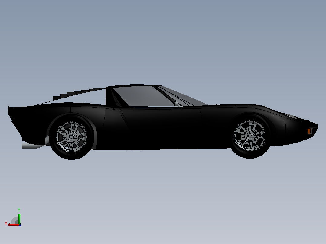 兰博基尼 Miura SV后视图