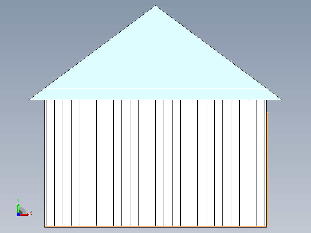 小屋前视图