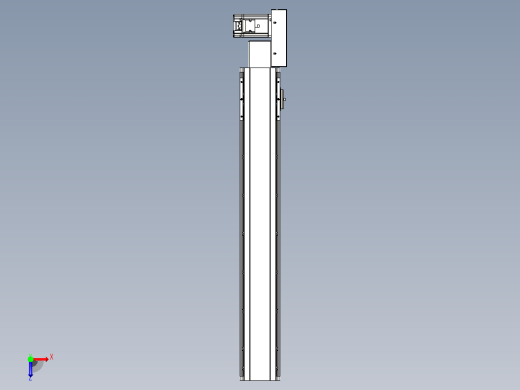皮带直线轴半封闭可选导轨TPA-HNB-105D-90-L600-ML-C-P20-N3俯视缩略图
