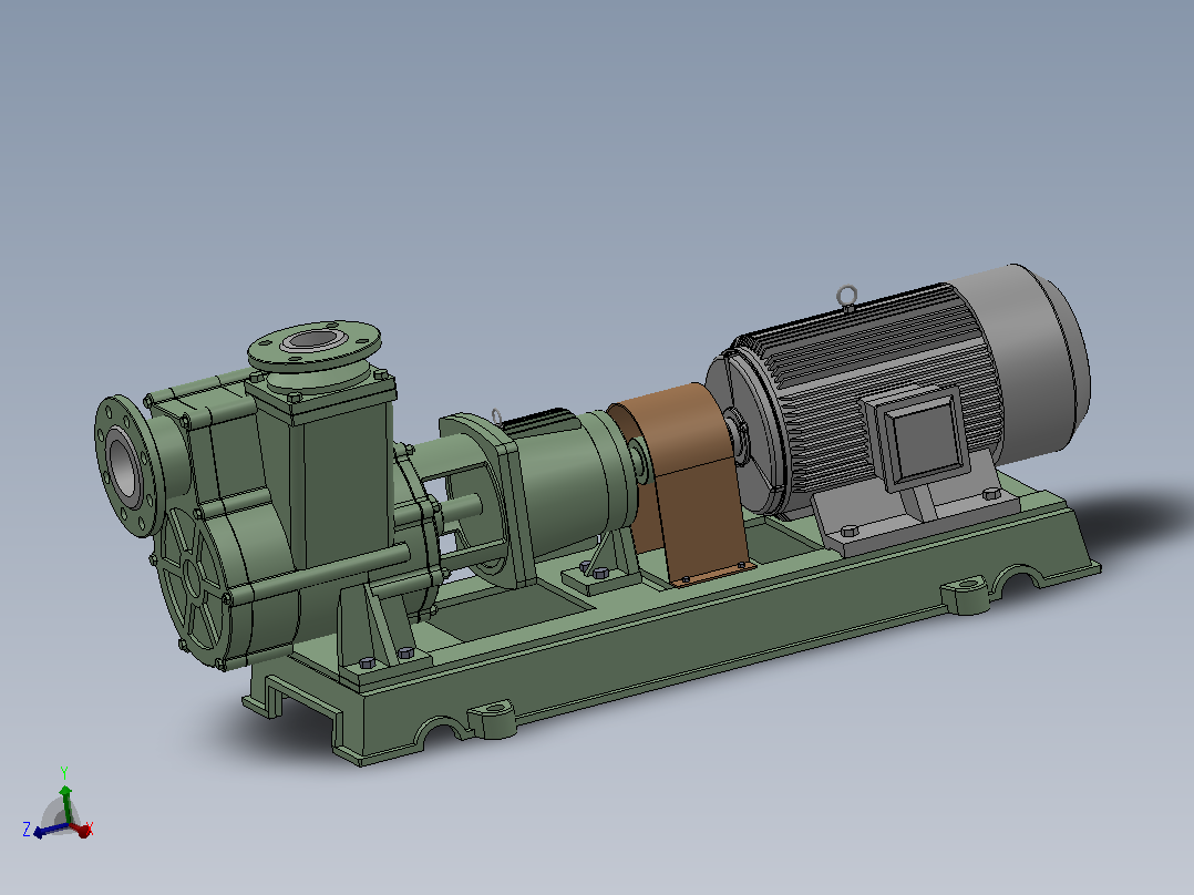 FZB型氟塑料合金自吸泵[80FZB-45L]主视图