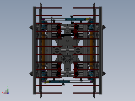 宽度可调机器人抓袋夹具sw12后视缩略图