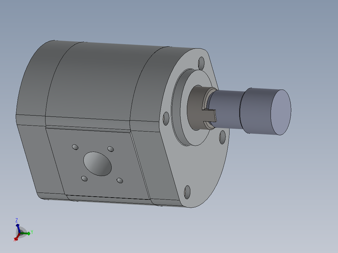 solidworks 齿轮泵零件图cad