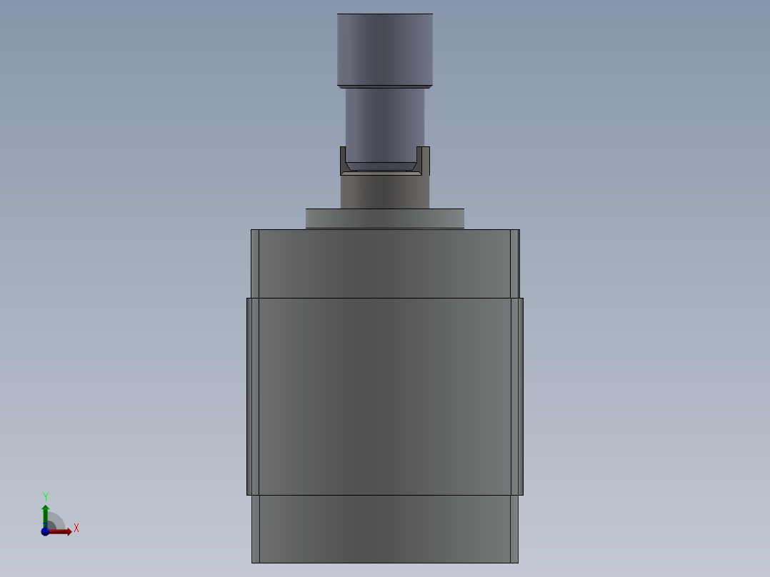 solidworks 齿轮泵零件图cad前视图