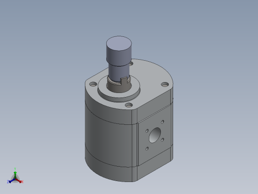 solidworks 齿轮泵零件图cad正等轴测缩略图