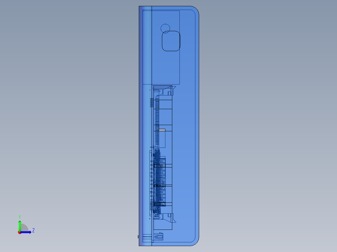 电脑主板设计左视图
