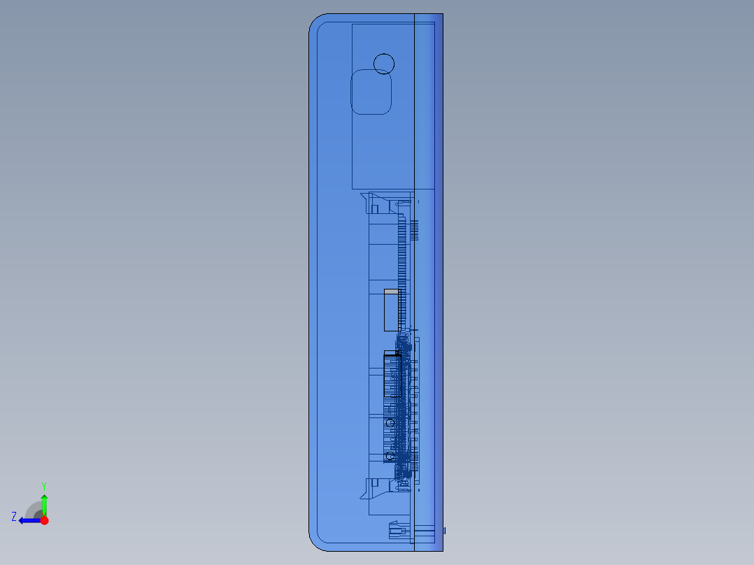 电脑主板设计右视图