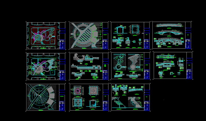 小广场全套施工图