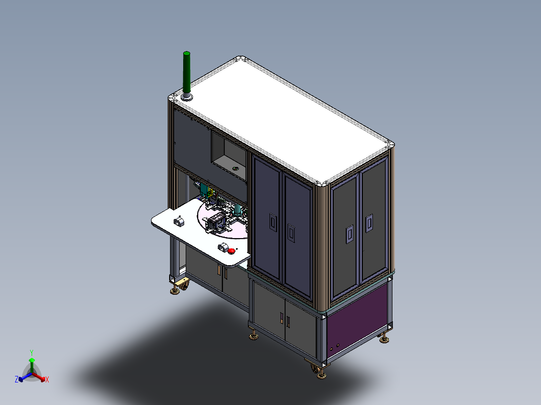 ZDH-TIEB-006 贴膜机正等轴测图