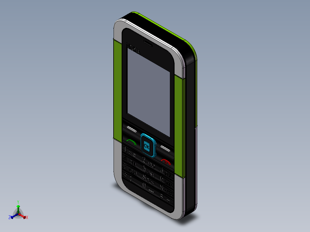 13 NOKIA手机正等轴测图