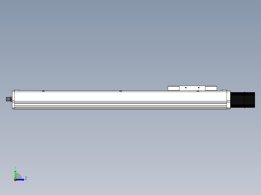 Toyo东佑达直线模组-ECH14-550-BC-200W左视图