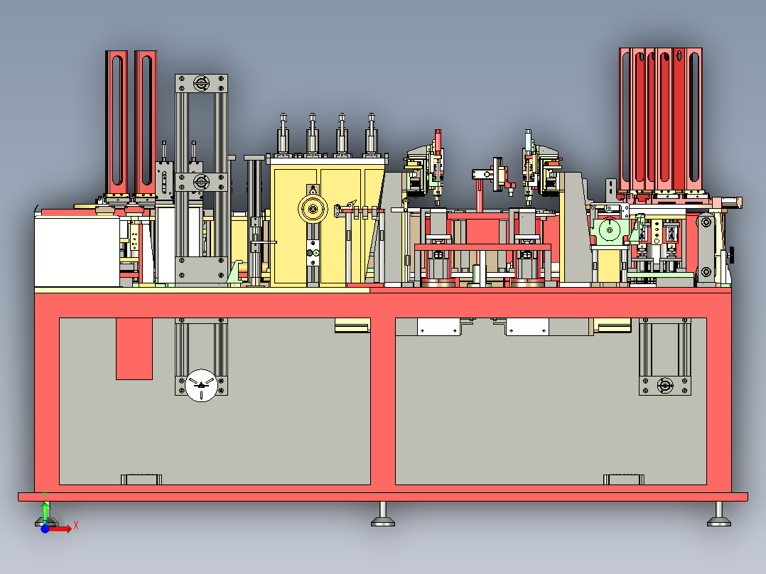 智能卡贴芯片封装机前视图