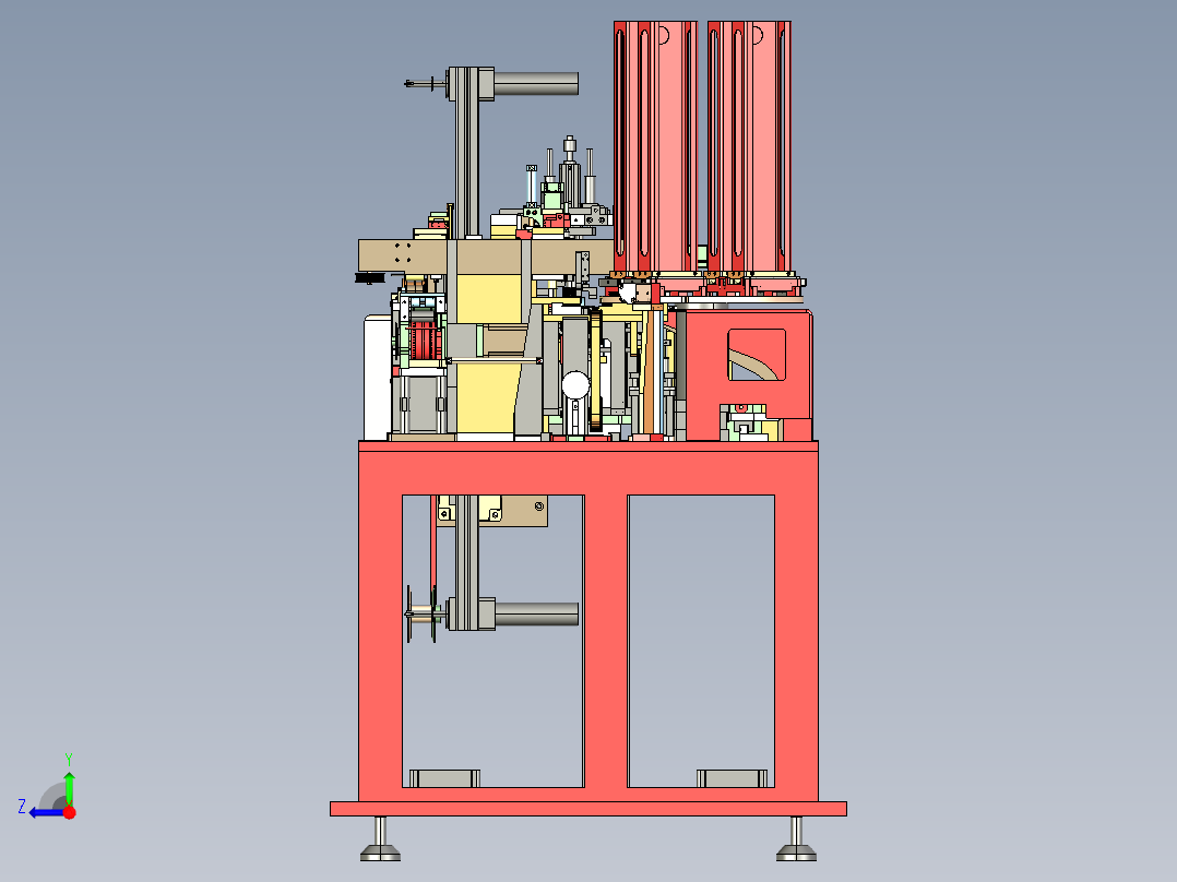 智能卡贴芯片封装机右视图