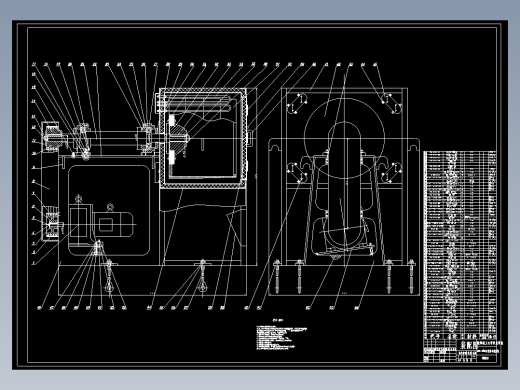 400×1500片材离心成型机【优秀含CAD图纸】