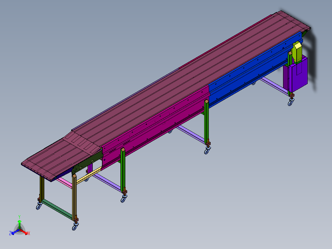 快递分拣卸货伸缩机流水线
