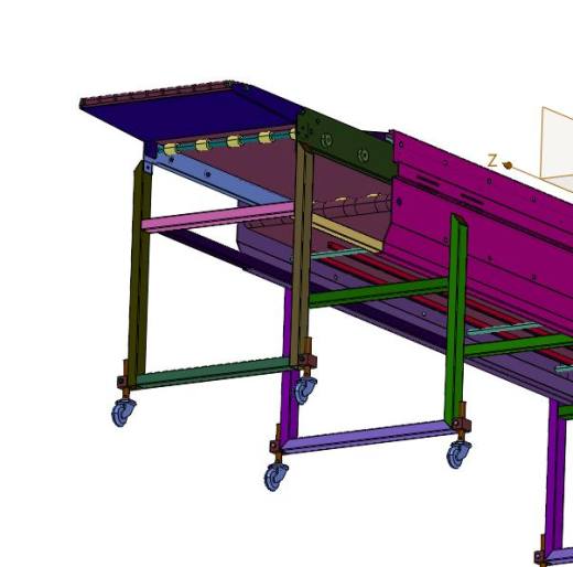 快递分拣卸货伸缩机流水线缩略图