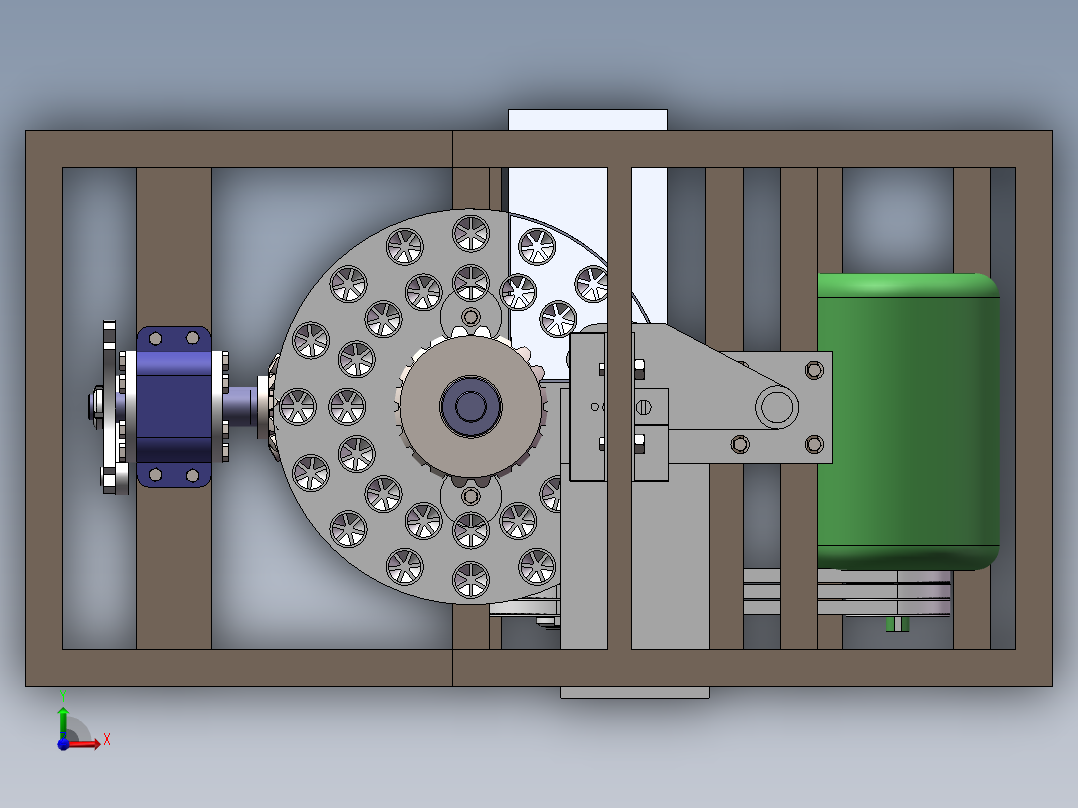 红枣去核机结构设计【 含CAD图纸】前视图