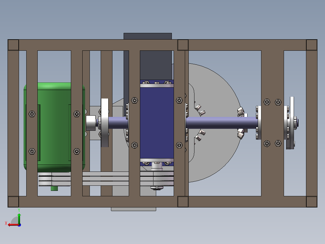 红枣去核机结构设计【 含CAD图纸】后视图