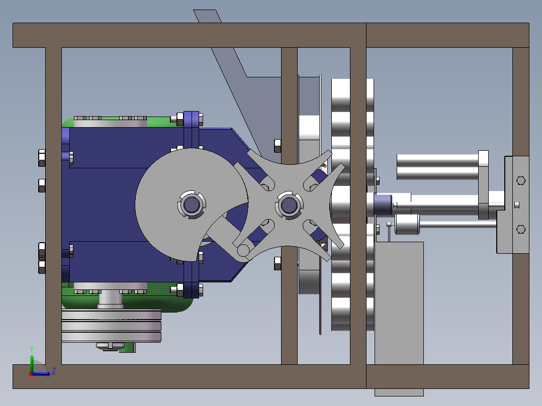 红枣去核机结构设计【 含CAD图纸】左视图