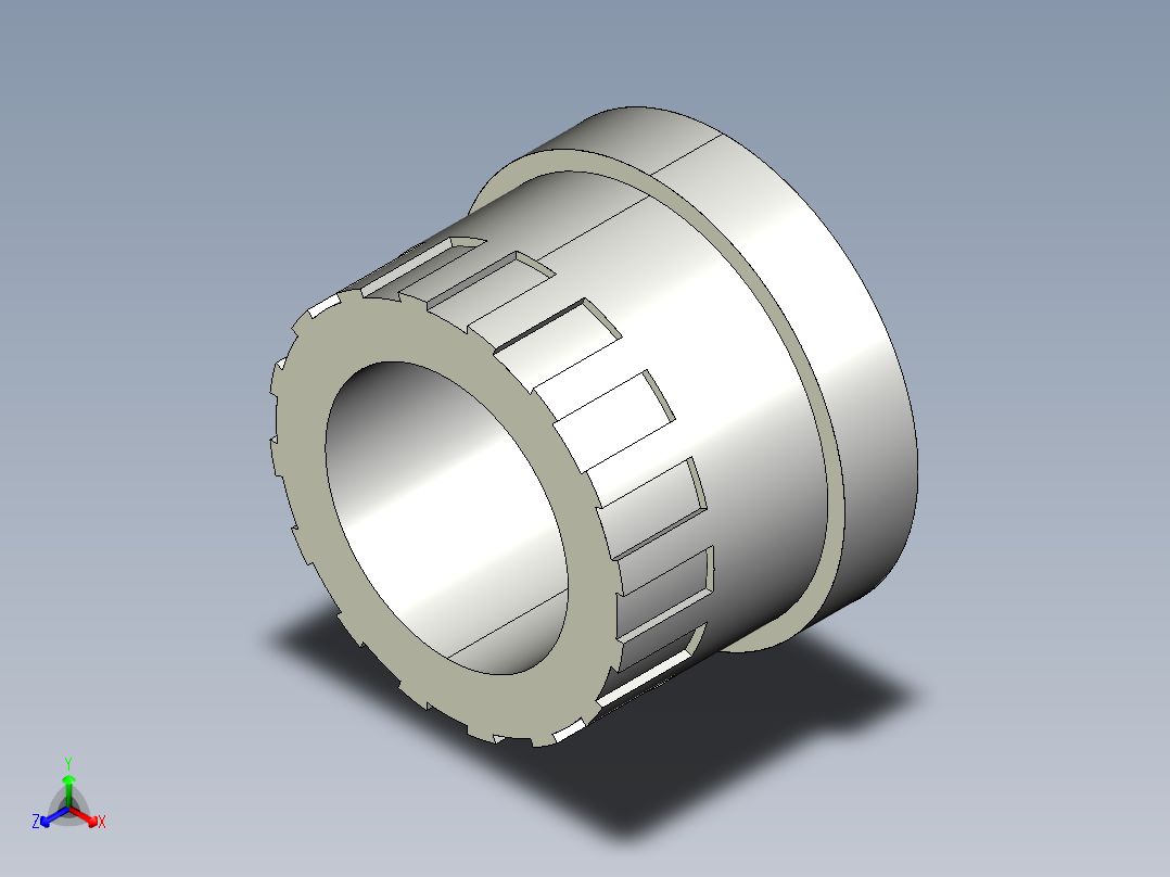 23QBFC BSP螺纹管接头正等轴测图