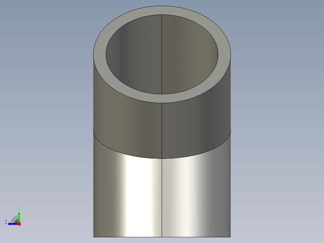 45 度弯管右视图