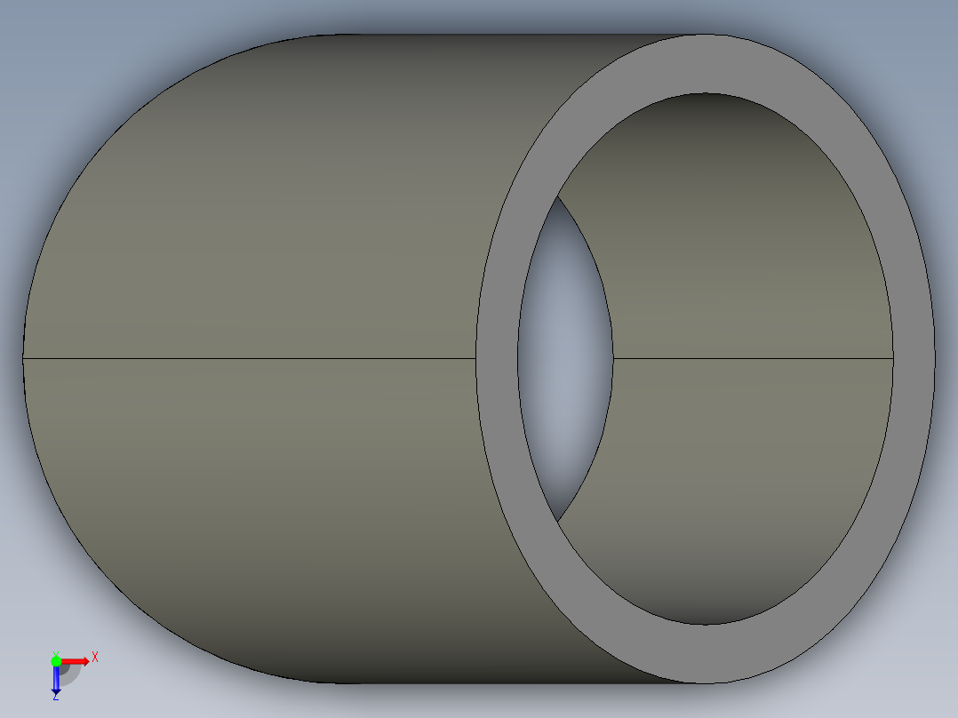 45 度弯管俯视图