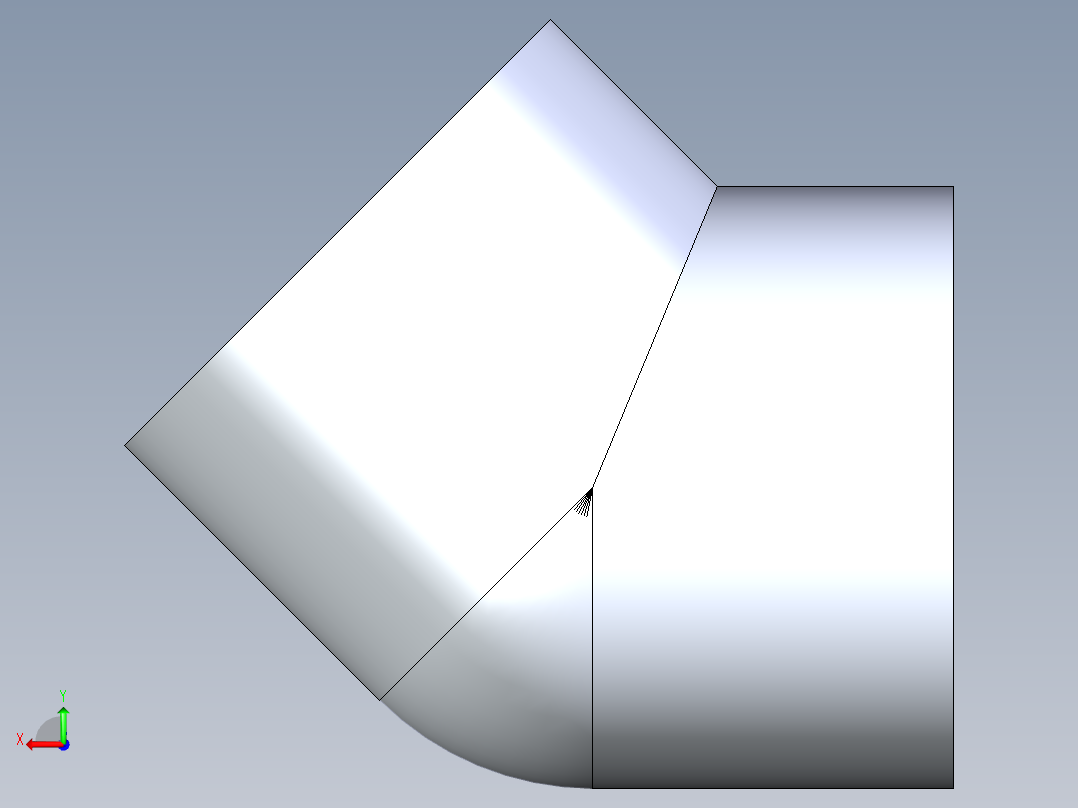 CPVC管件09-Sch80_45Elbow_FPTxFPT_9819-020 _2in后视图