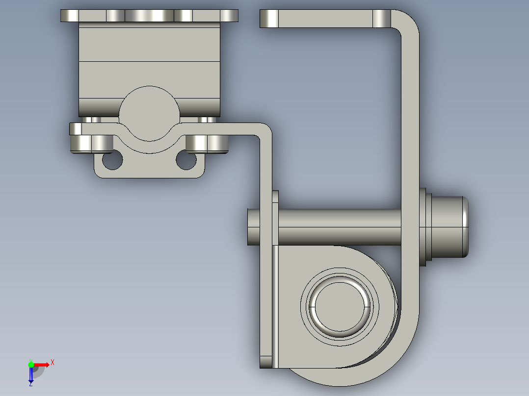 基恩士SL-JB175_back-mount_kc图纸模型俯视图