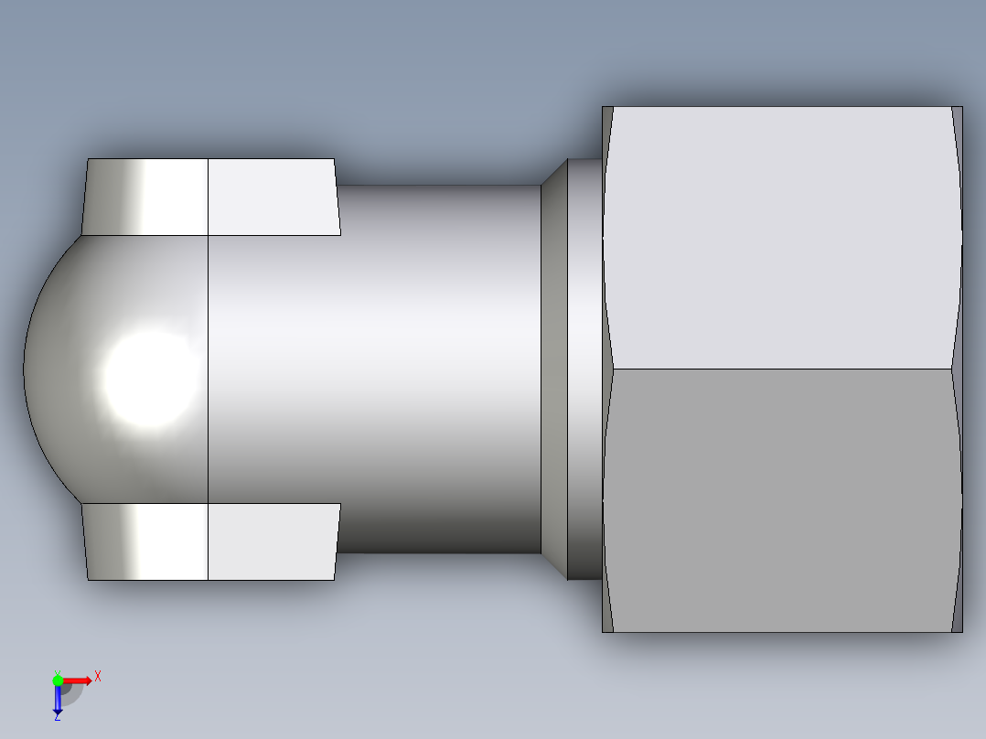 卡套式工业通用硬管接头EO_Weld_elbown_WAS16ZS俯视图