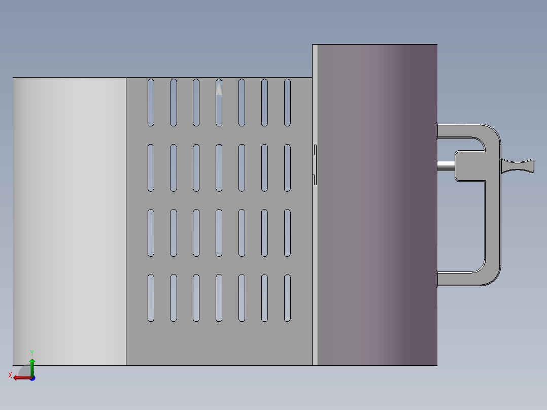 空气炸锅后视图