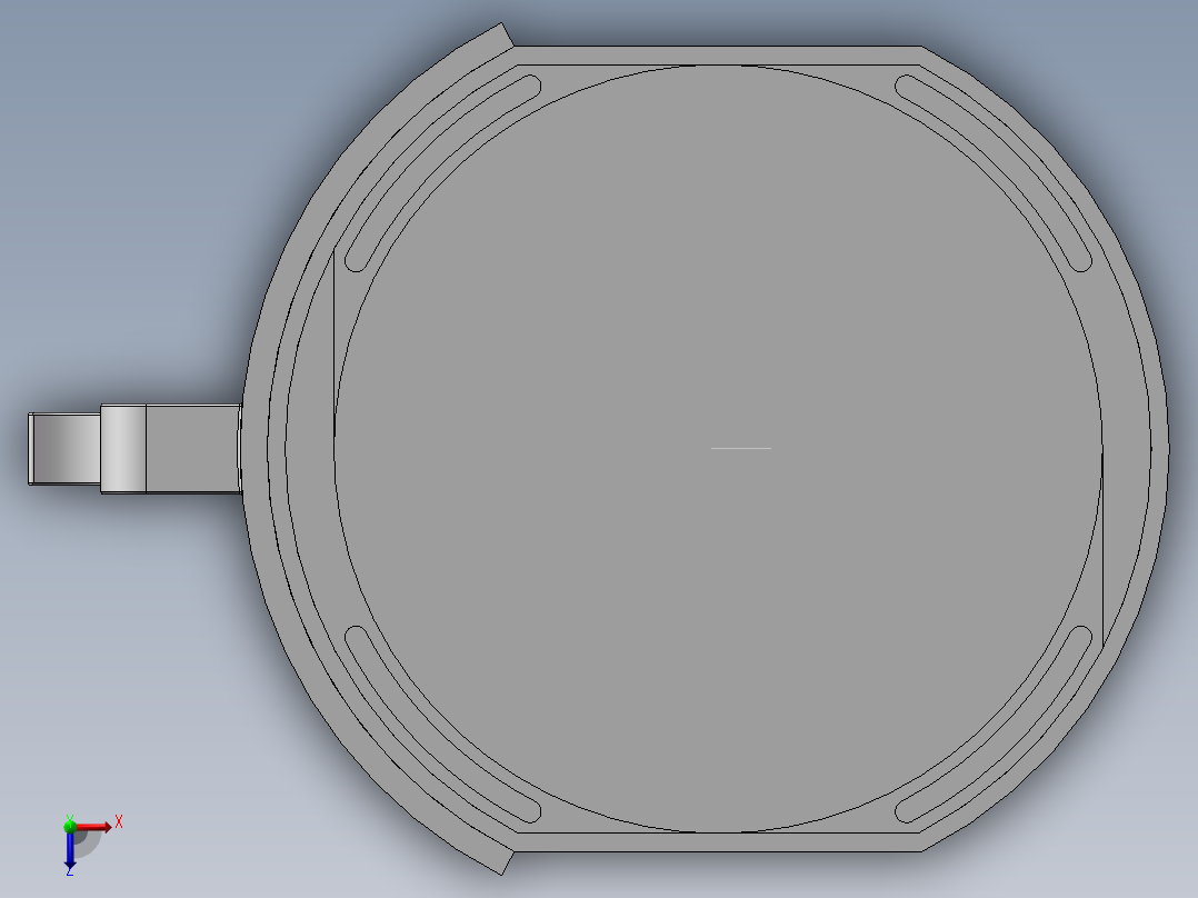 空气炸锅俯视图
