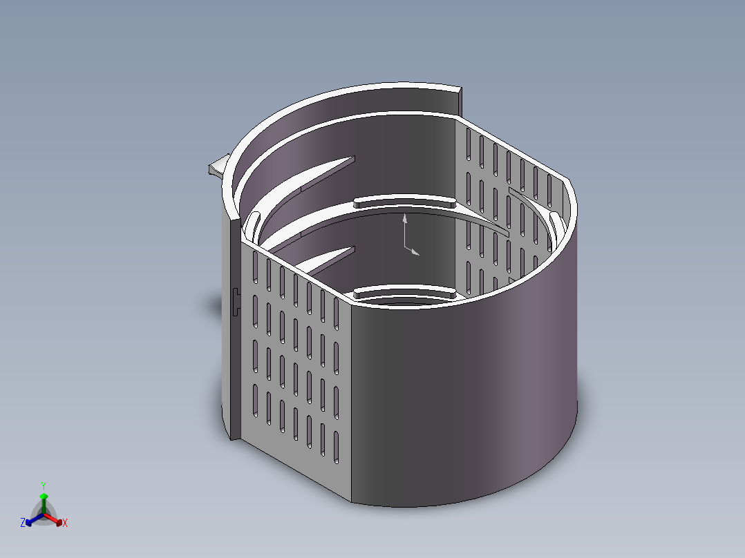 空气炸锅正等轴测图