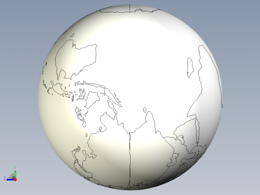 地球仪右视缩略图