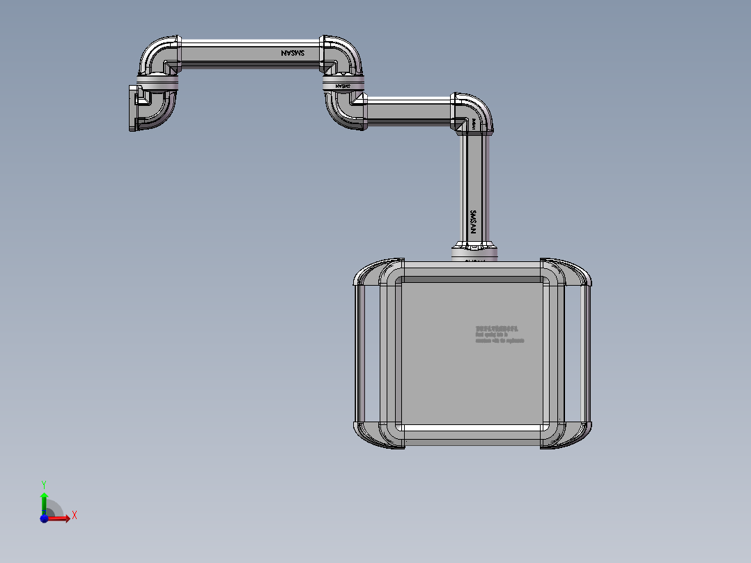 向下墙座+中间连接器+转角+箱体连接器+控制箱
