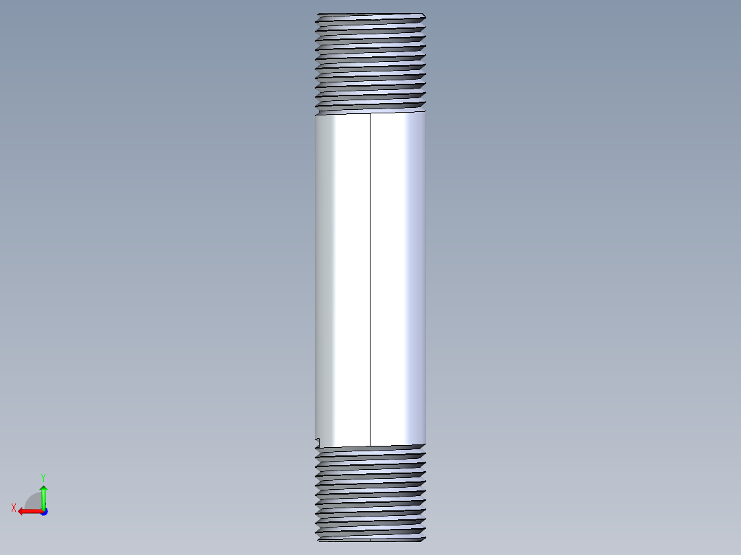 聚氯乙烯配件33-Sch80_Nipple_MPTxMPT_861-082_0.5in x 4in后视图