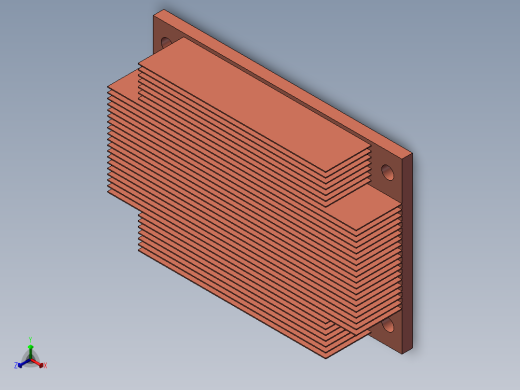铜散热正等轴测缩略图
