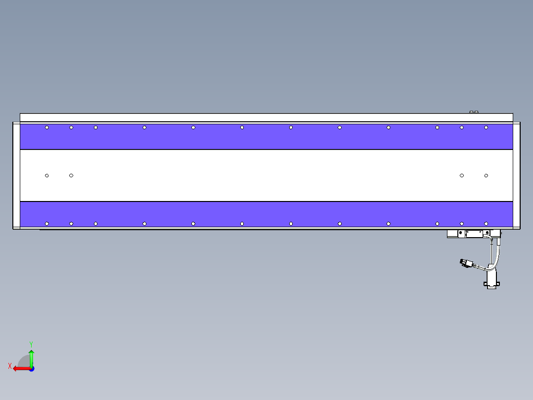 威洛博VL系列直线电机模组-VL22H1-S850后视图