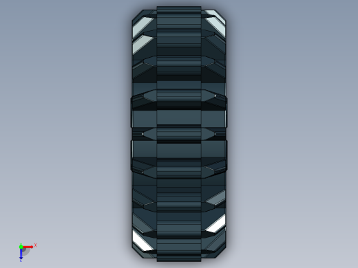 32269 Black Technic Gear 20 Tooth Double Bevel.STEP俯视缩略图