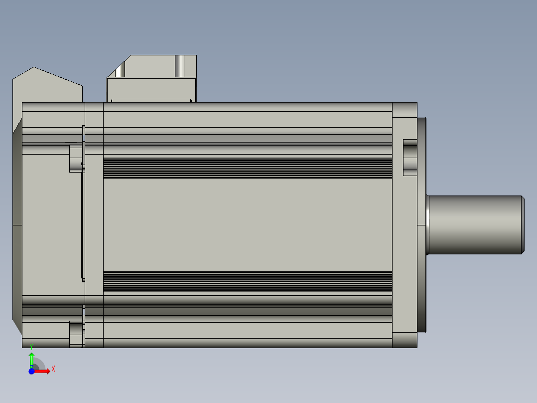 低压伺服电机MF3S-80CS(M)30B2-507前视图