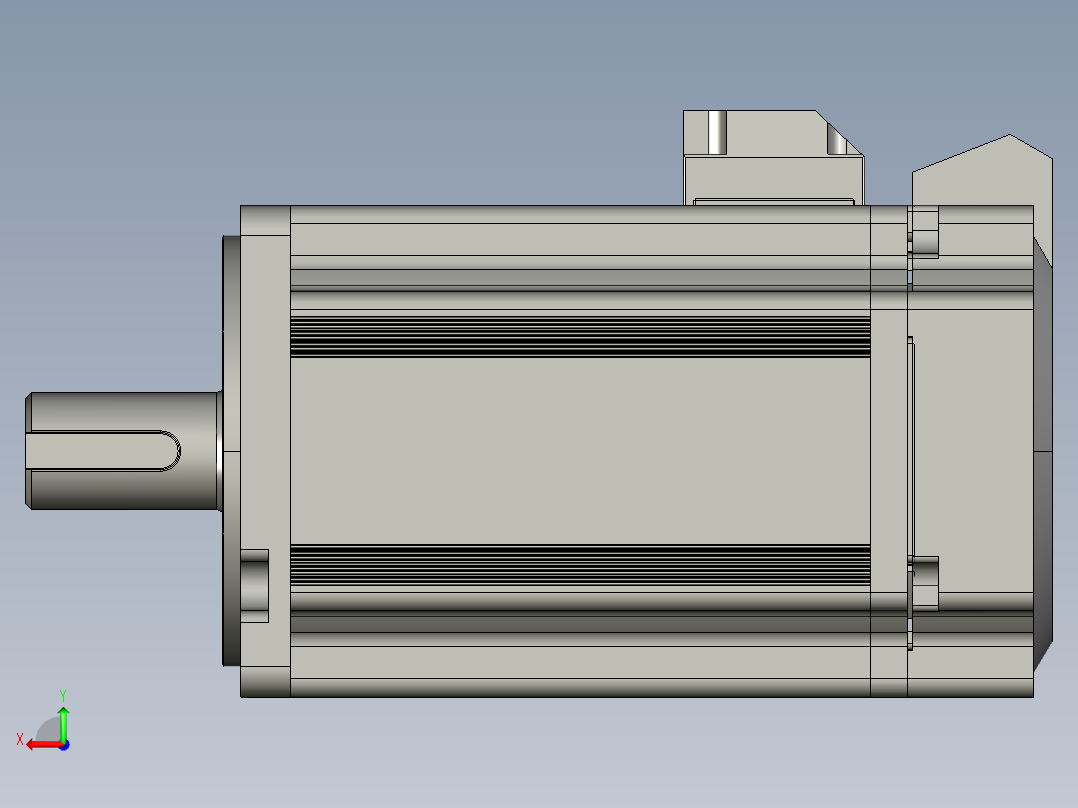 低压伺服电机MF3S-80CS(M)30B2-507后视图