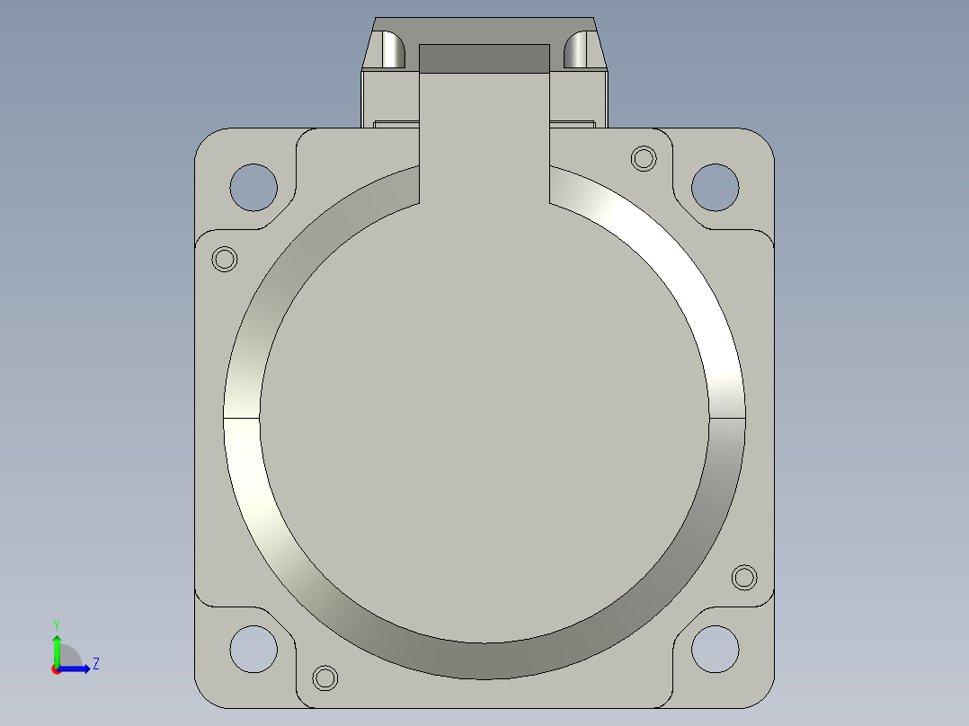 低压伺服电机MF3S-80CS(M)30B2-507左视图