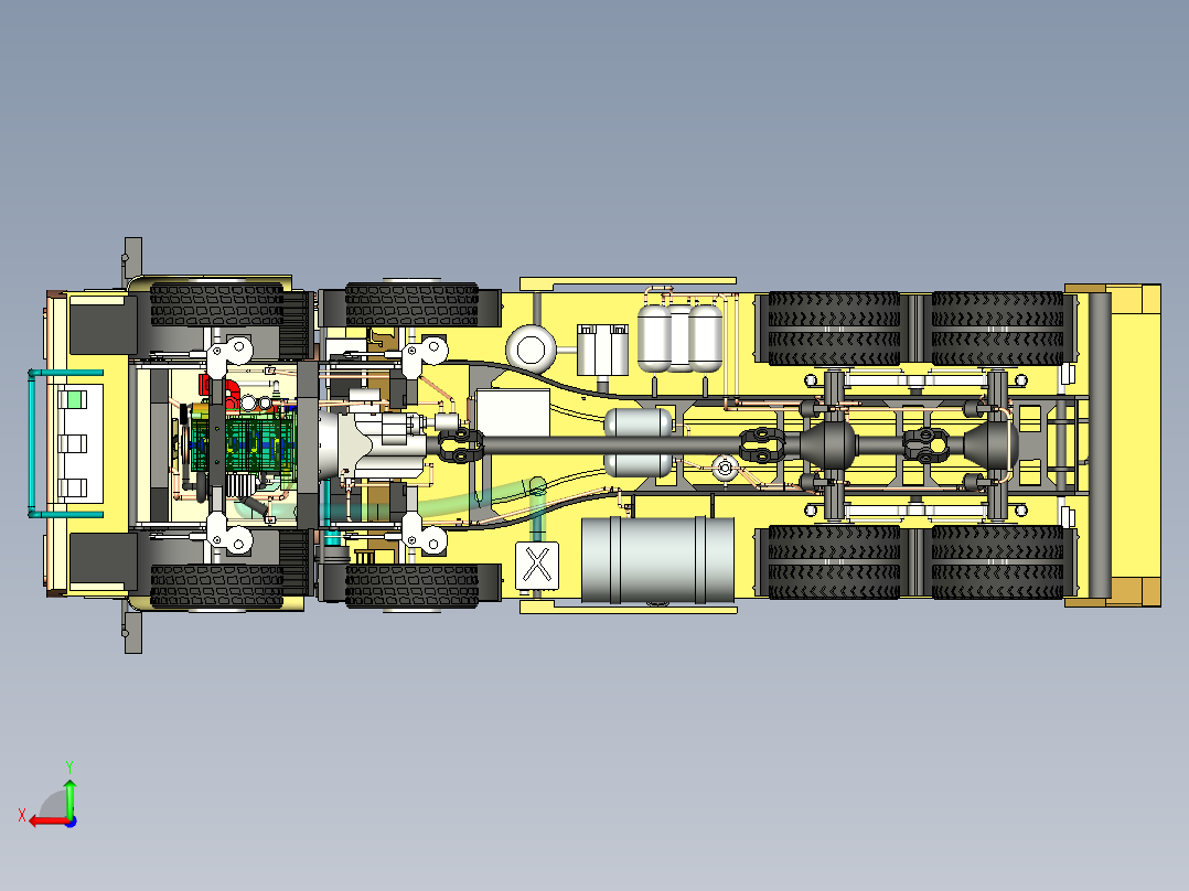 挂车拖车8x4 Construction and Mining truck SE STP IGS后视图