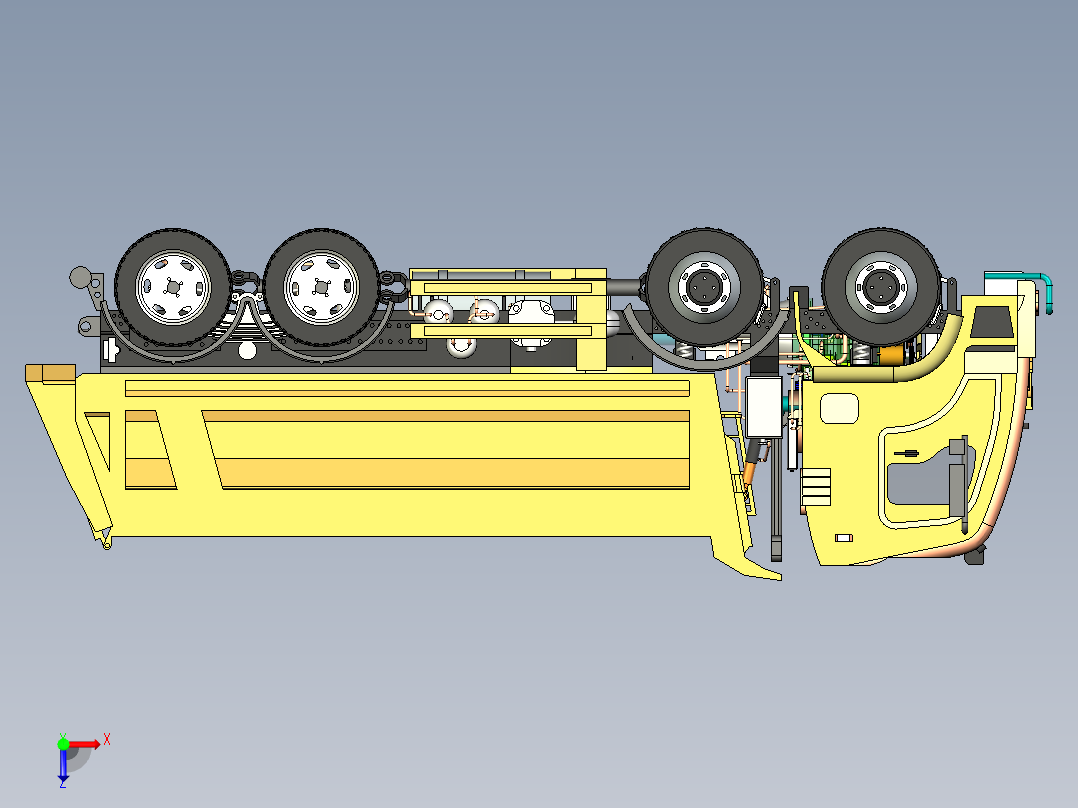 挂车拖车8x4 Construction and Mining truck SE STP IGS俯视图