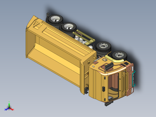挂车拖车8x4 Construction and Mining truck SE STP IGS正等轴测缩略图