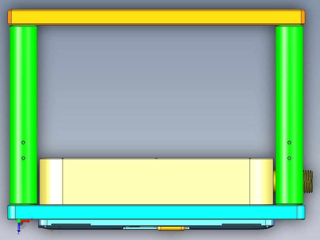 FONE-D-笔记本CNC工装夹具三维模型CNC6-08-07俯视图