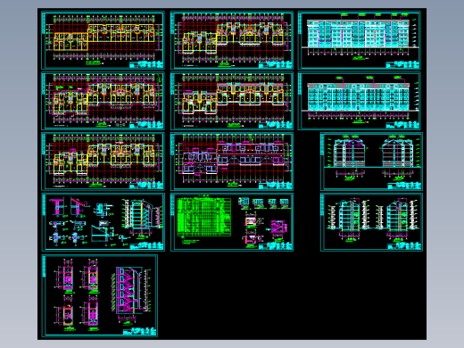 教工住宅全套建筑图