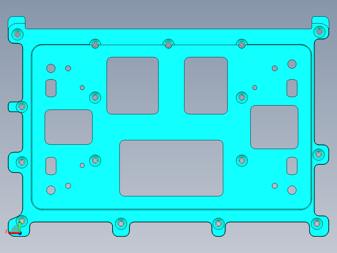 AAPA0-TRIM-笔记本CNC工装夹具三维模型CNC5-GaiBan-20170322后视图