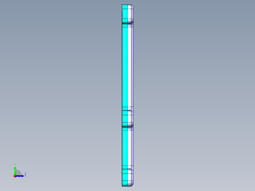 AAPA0-TRIM-笔记本CNC工装夹具三维模型CNC5-GaiBan-20170322左视图
