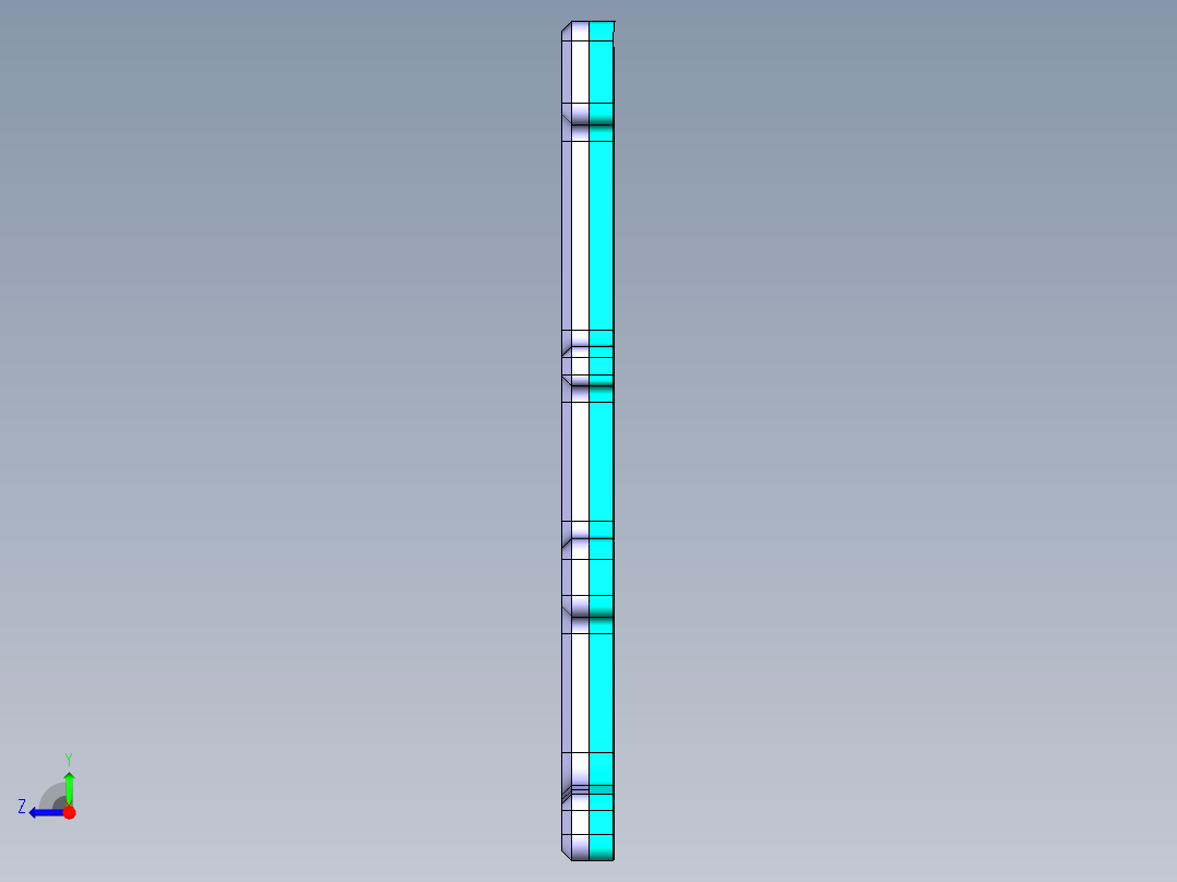 AAPA0-TRIM-笔记本CNC工装夹具三维模型CNC5-GaiBan-20170322右视图